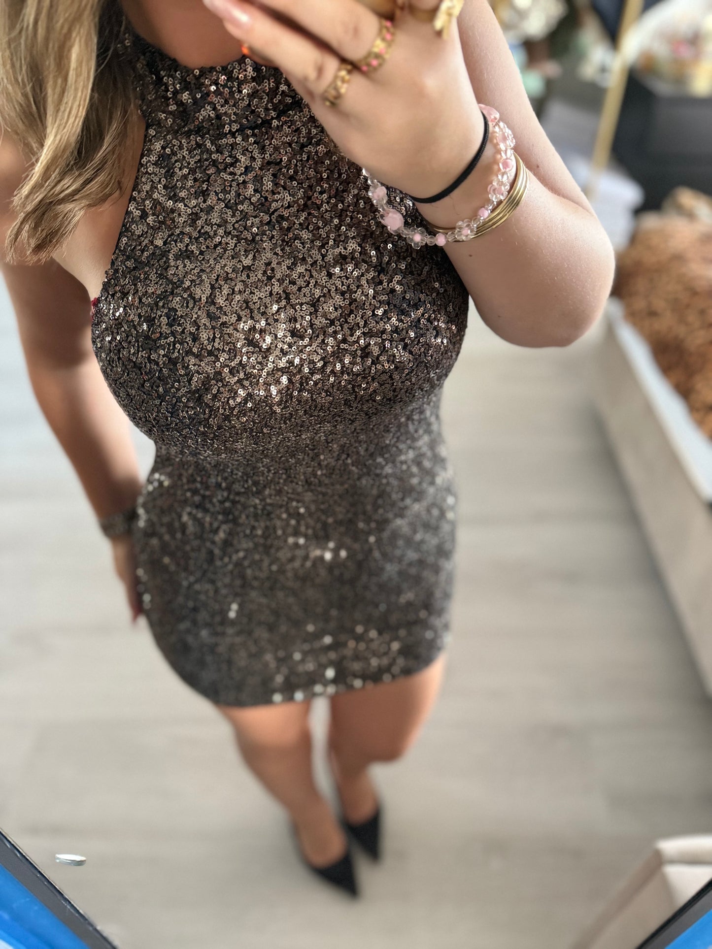 Midnight Glow Dress - Zilver