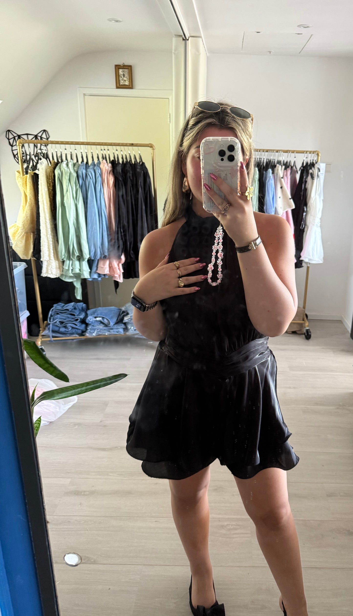 Isla Glow Playsuit - Zwart