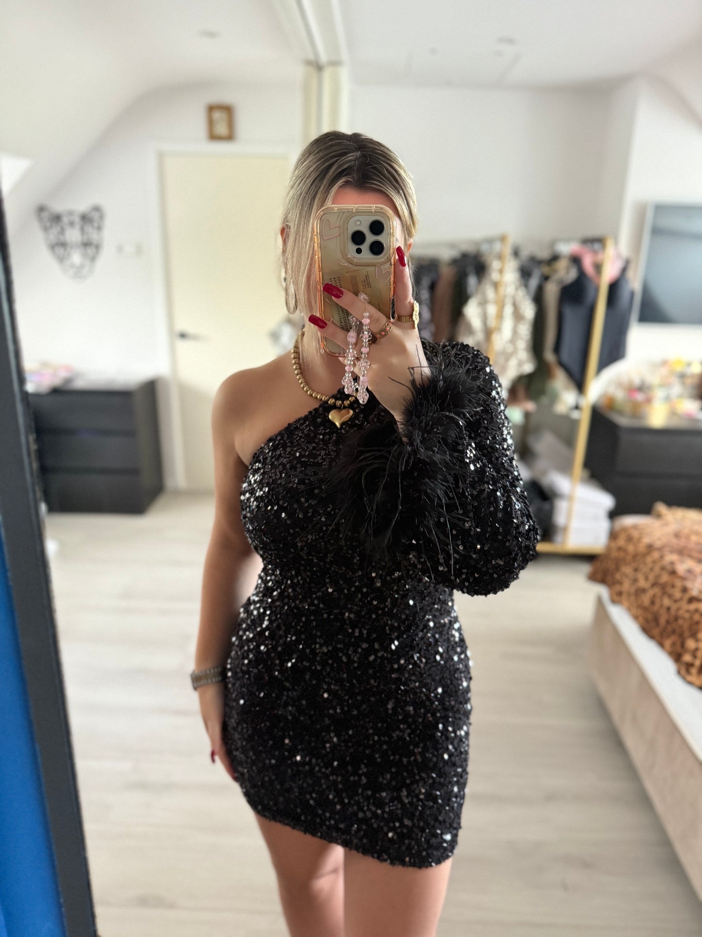 Midnight Feather Dress