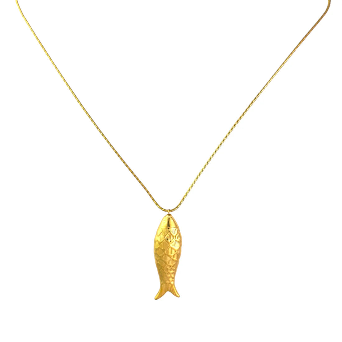 Golden Fishy Necklace