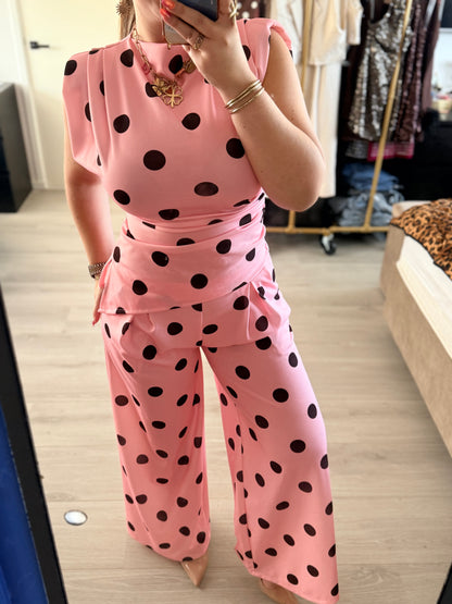 The Muse Polka Dot Set - Pink