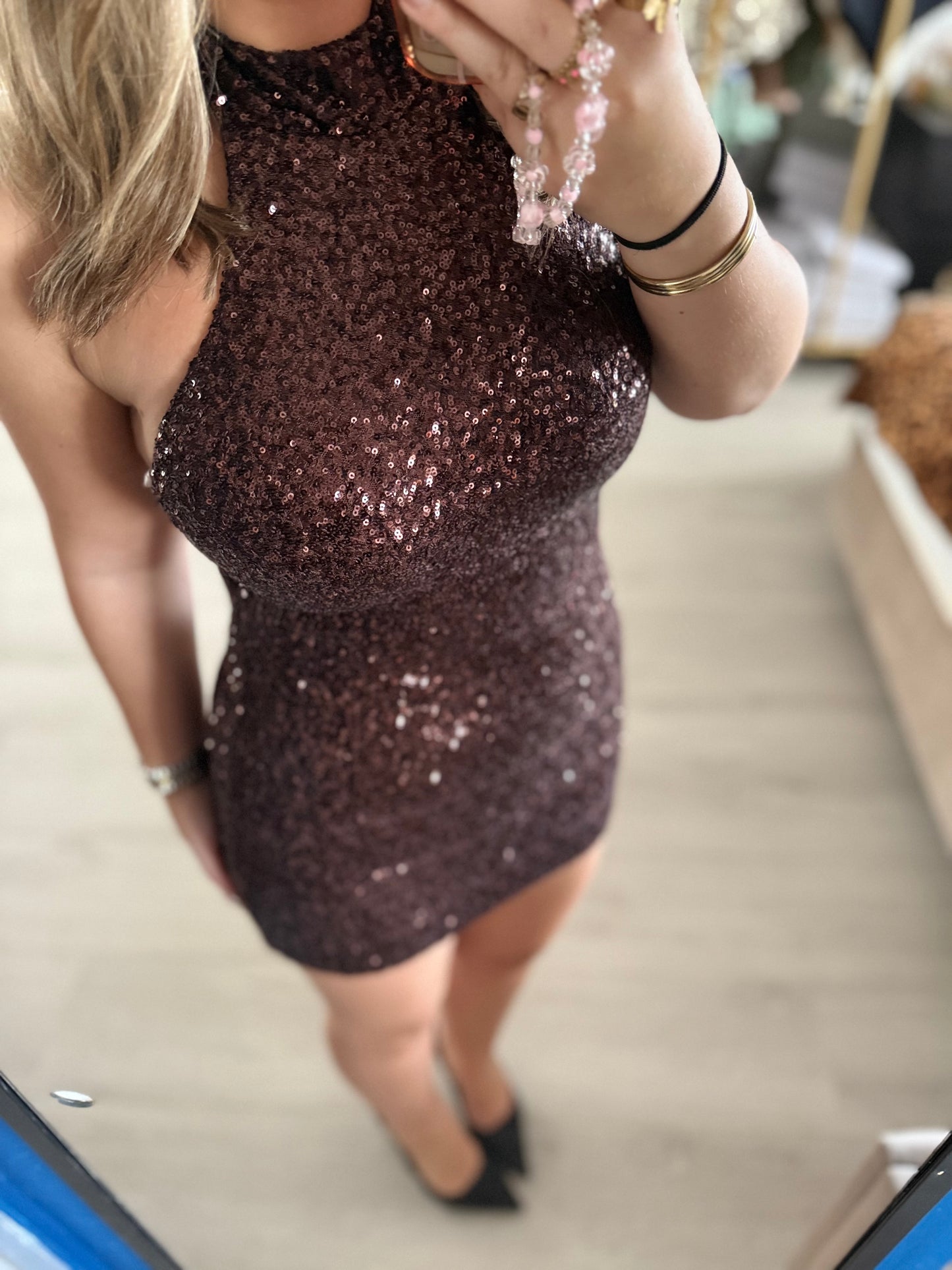 Midnight Glow Dress - Bruin