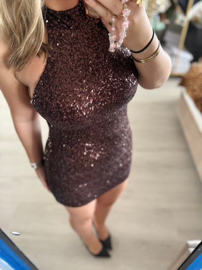 Midnight Glow Dress - Bruin