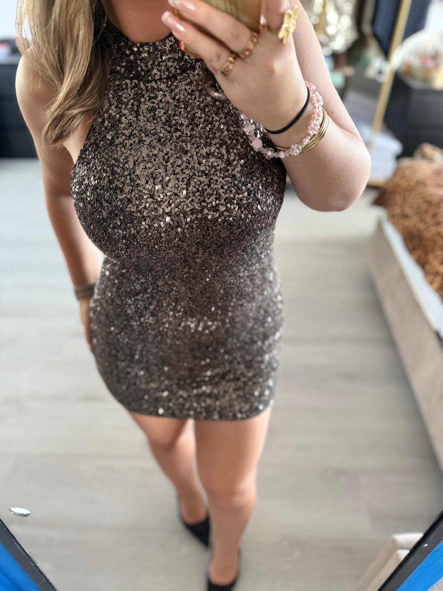 Midnight Glow Dress - Zilver