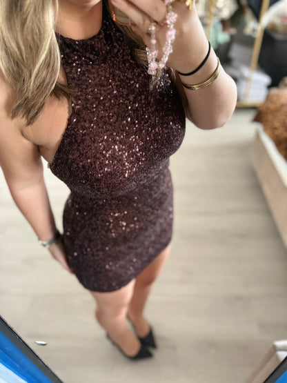 Midnight Glow Dress - Bruin