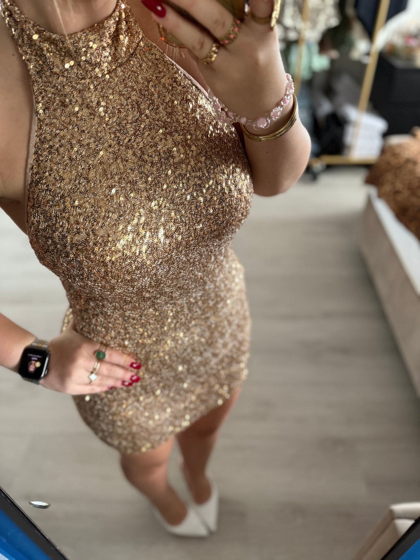 Midnight Glow Dress - Goud