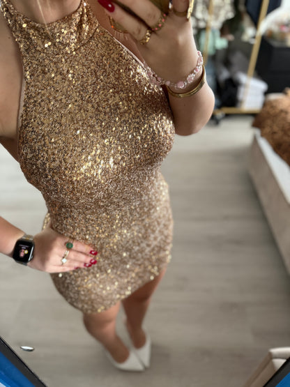 Midnight Glow Dress - Goud
