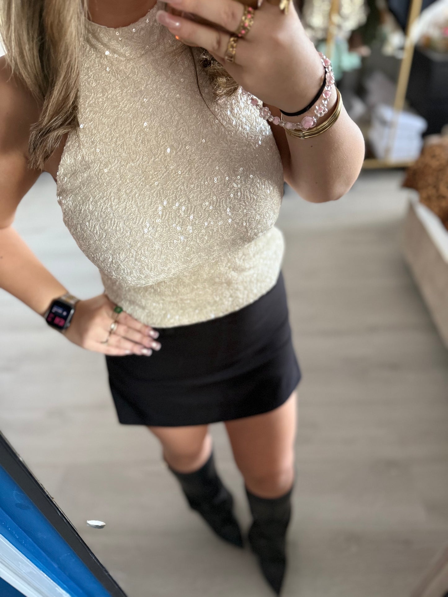 Sparkle Muse Top - Wit