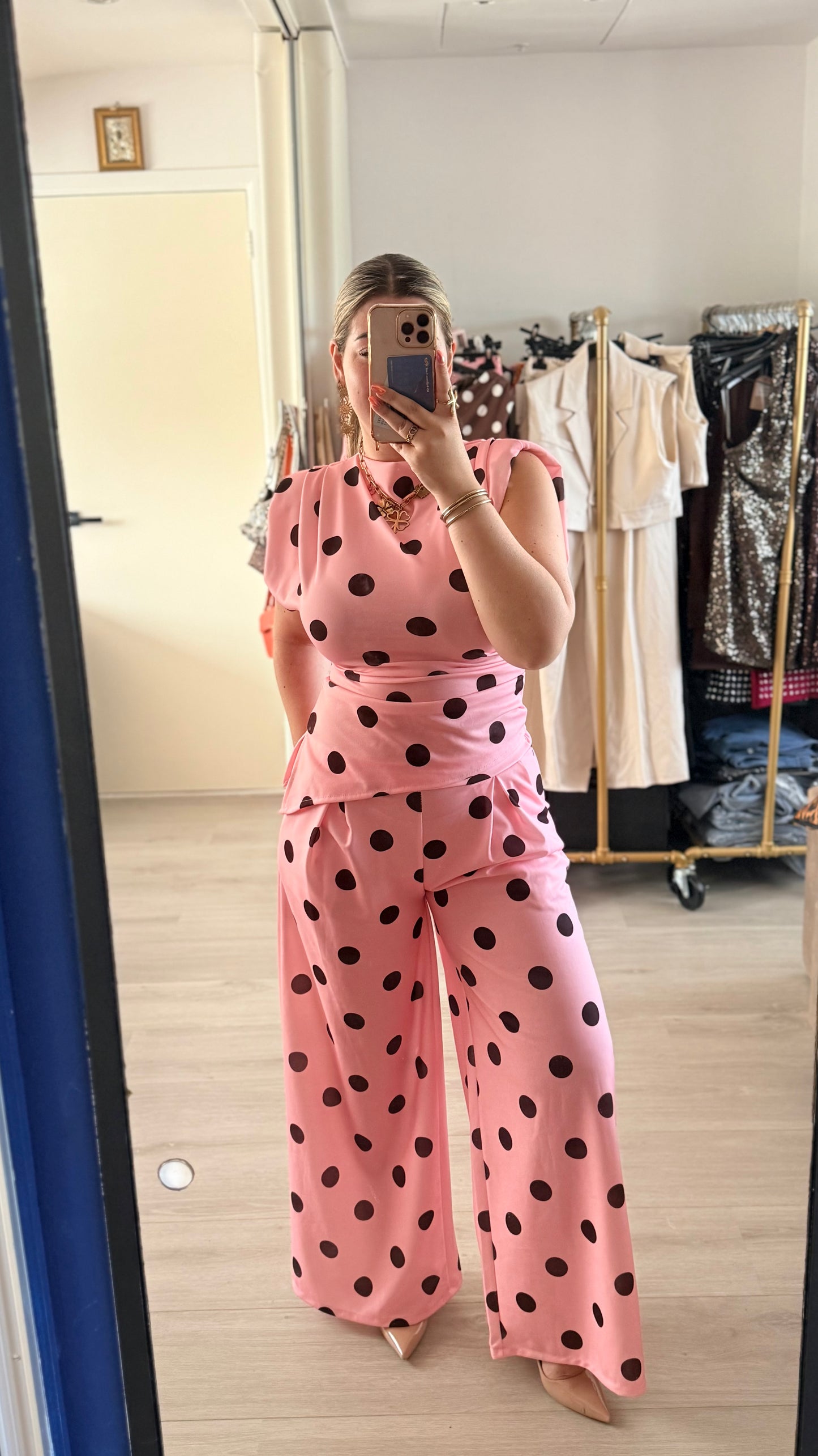 The Muse Polka Dot Set - Pink