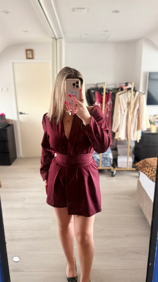 Chérie Playsuit - Bordeaux