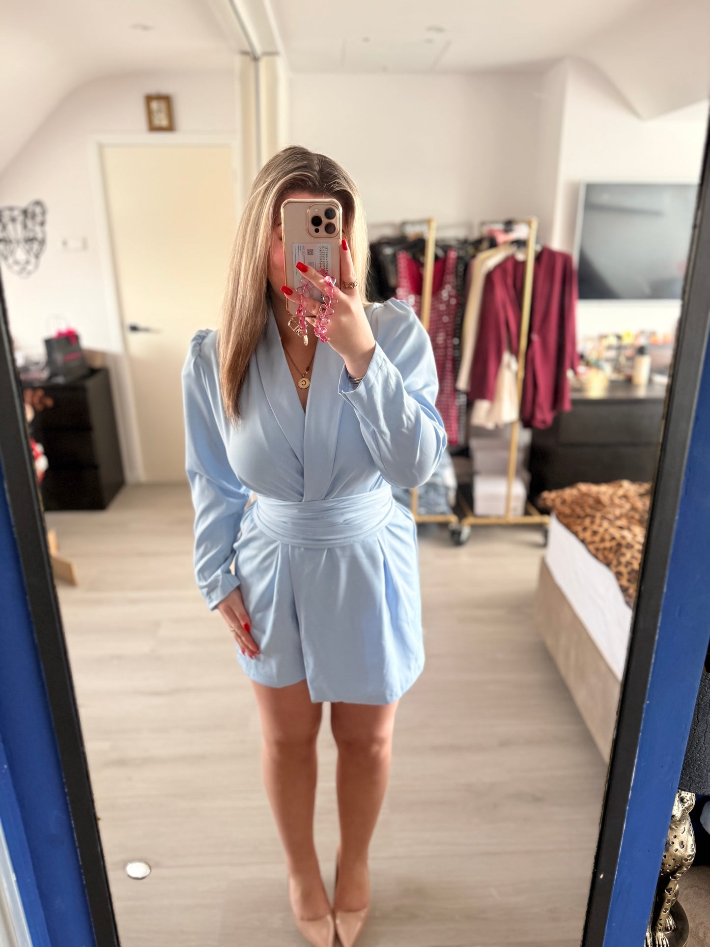Chérie Playsuit - Lichtblauw