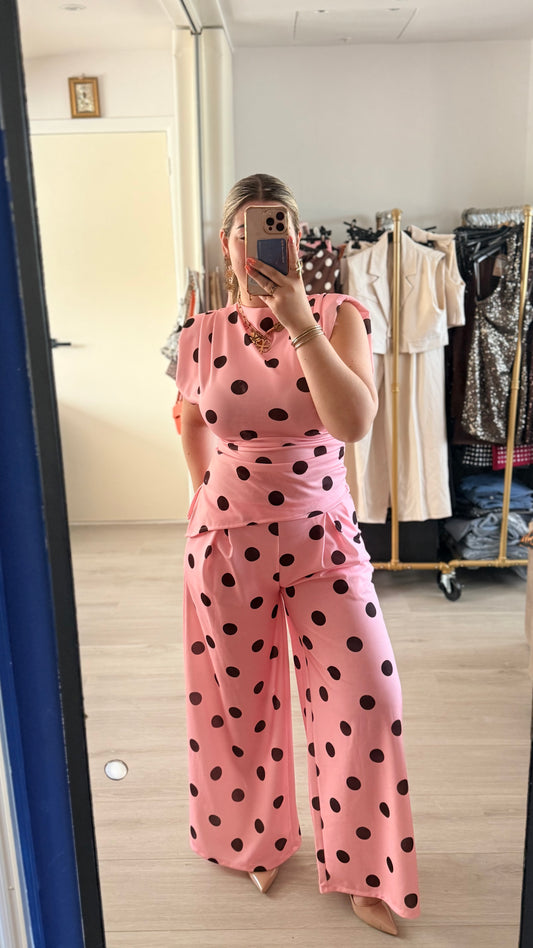 The Muse Polka Dot Set - Pink
