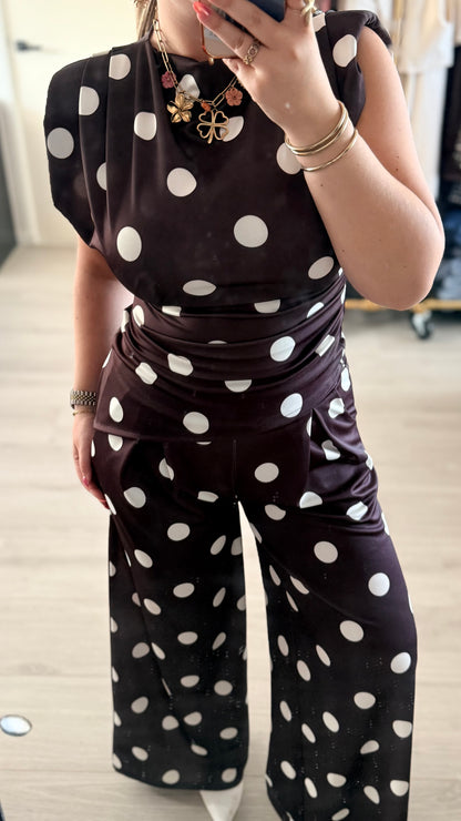 The Muse Polka Dot Set - Navy