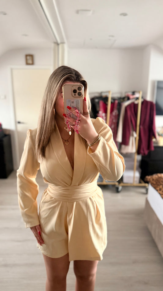 Chérie Playsuit - Lichtgeel