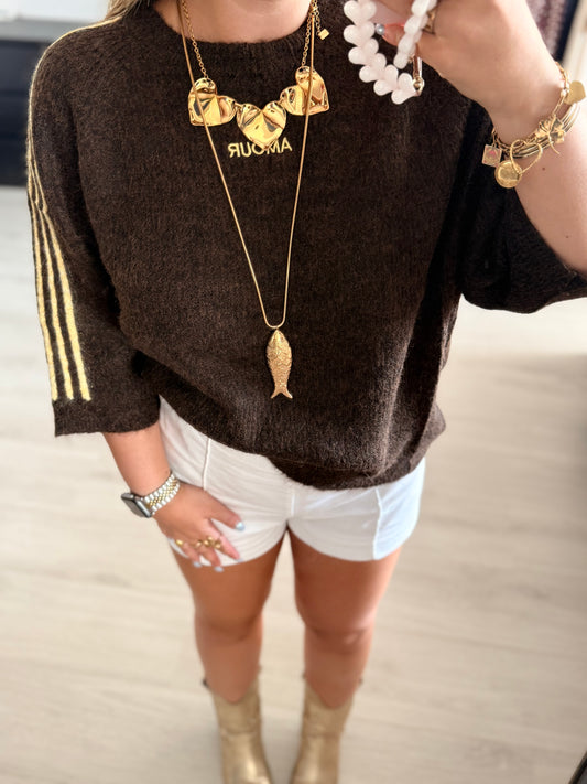 Amour Stripe Sweater