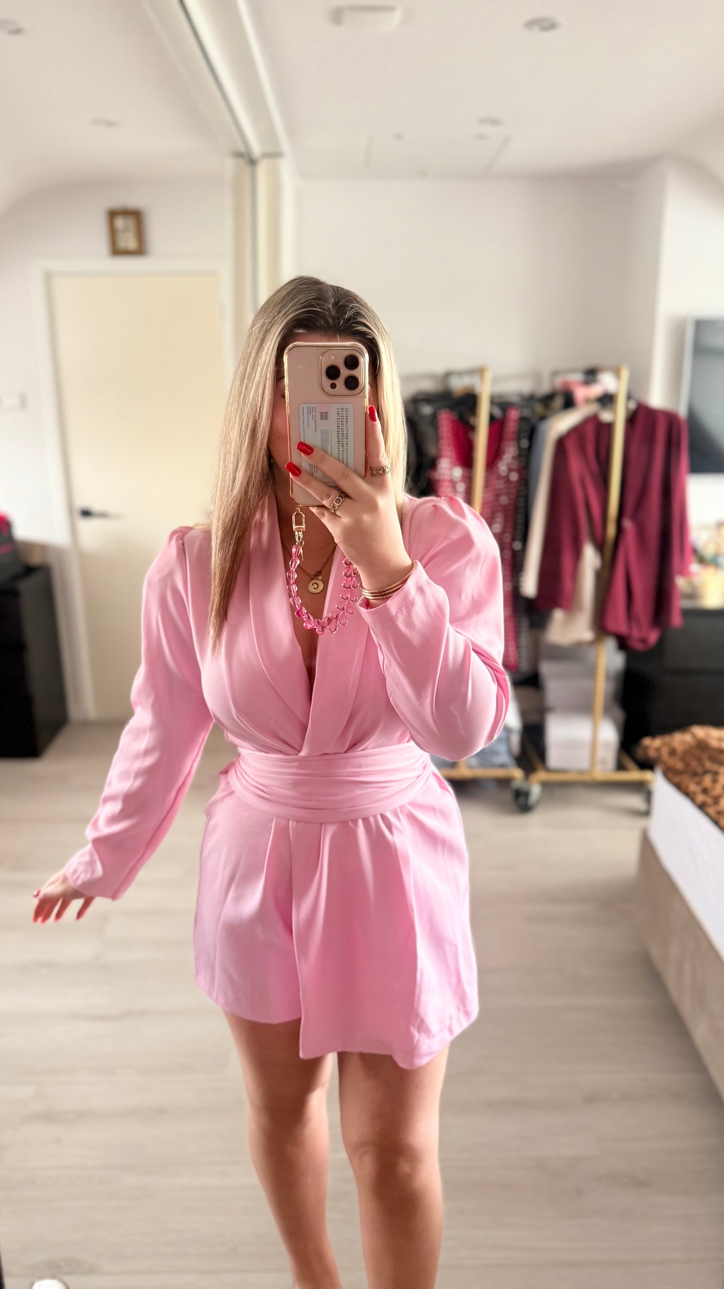 Chérie Playsuit - Roze