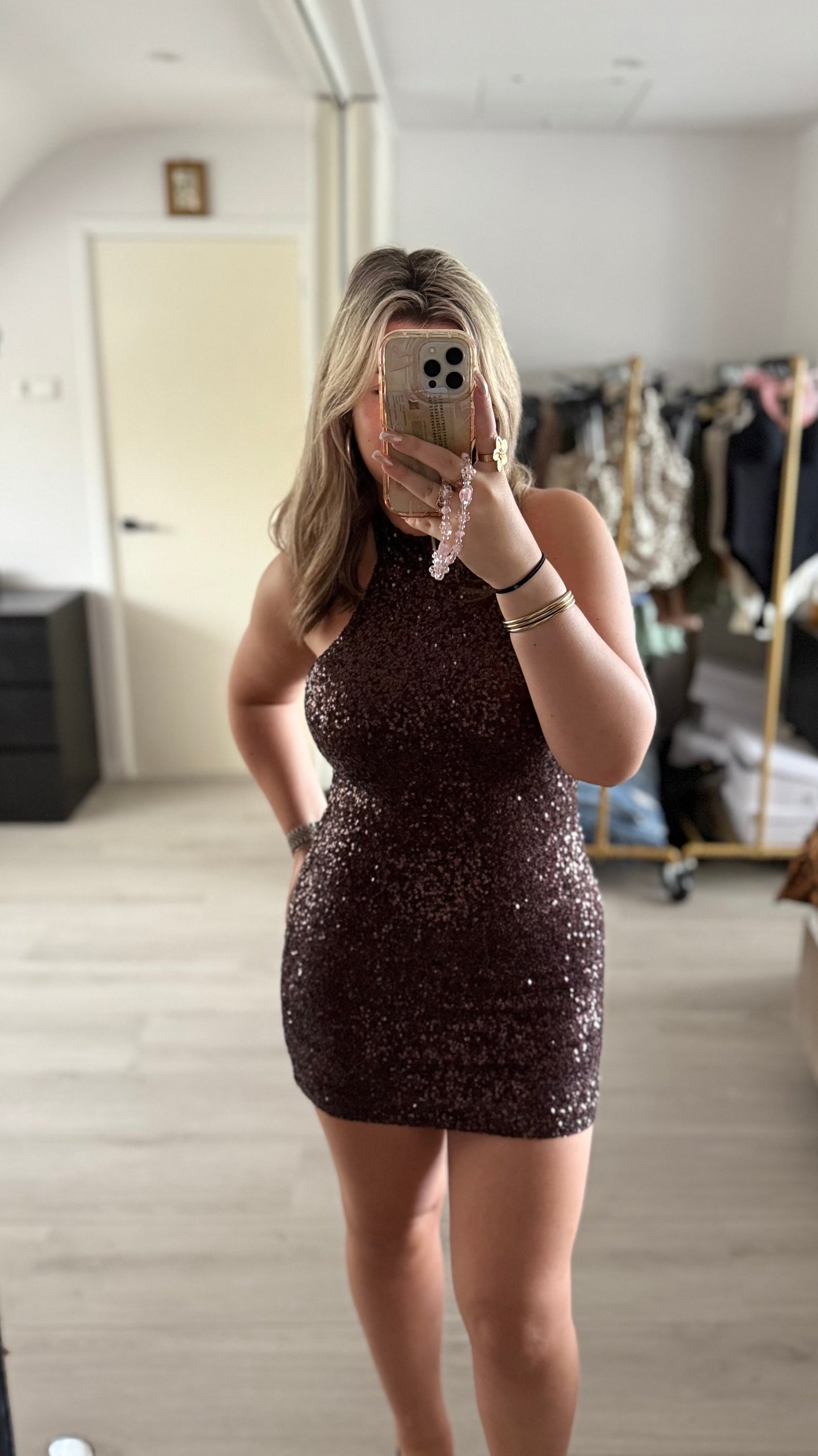 Midnight Glow Dress - Bruin