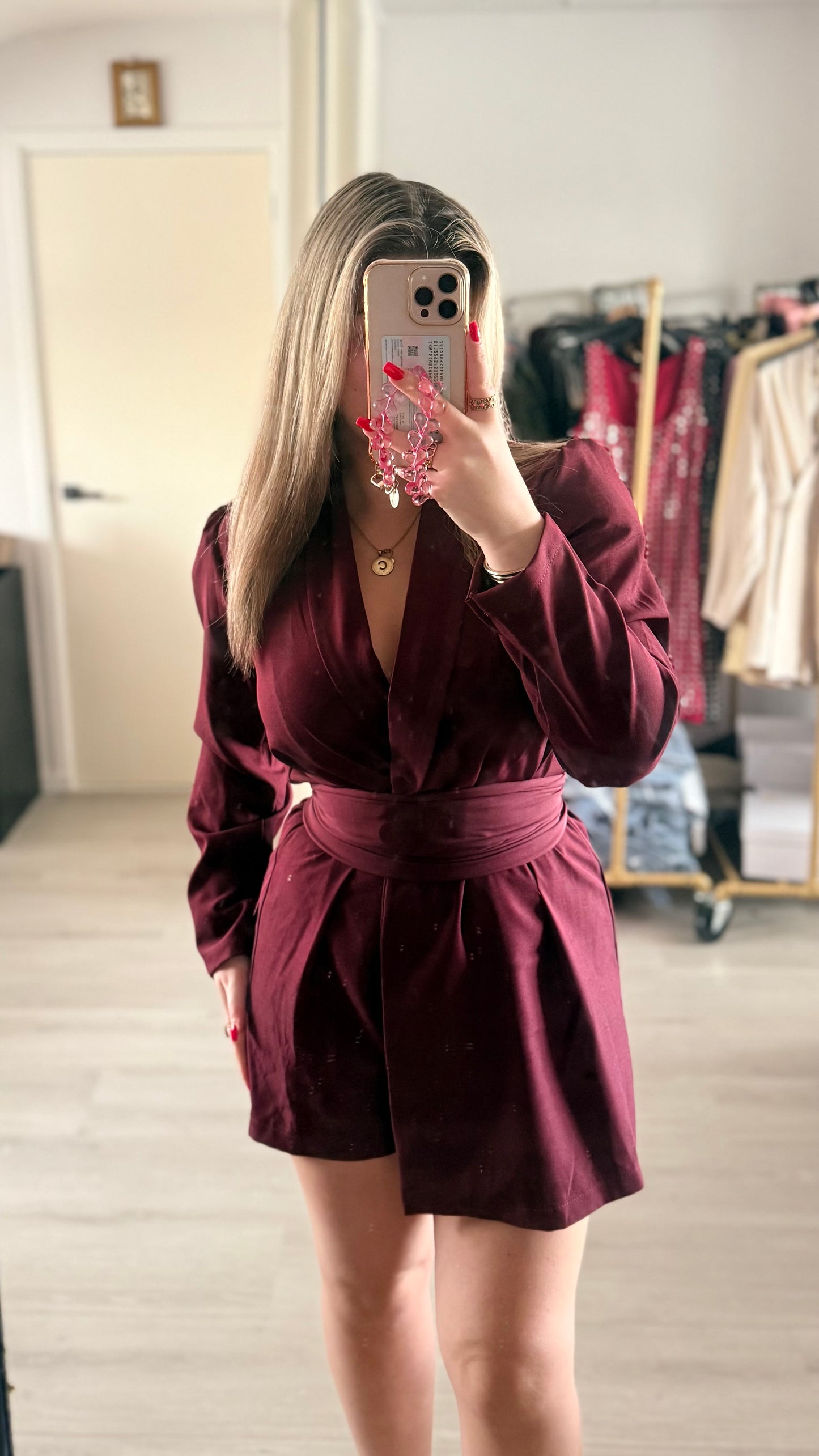 Chérie Playsuit - Bordeaux