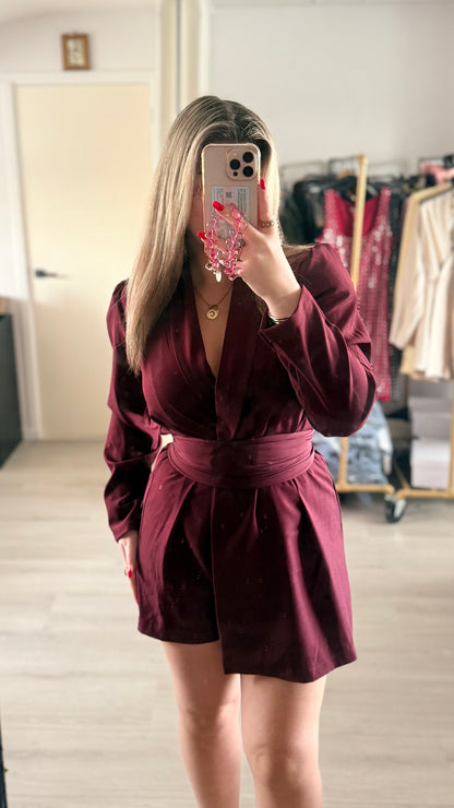 Chérie Playsuit - Bordeaux