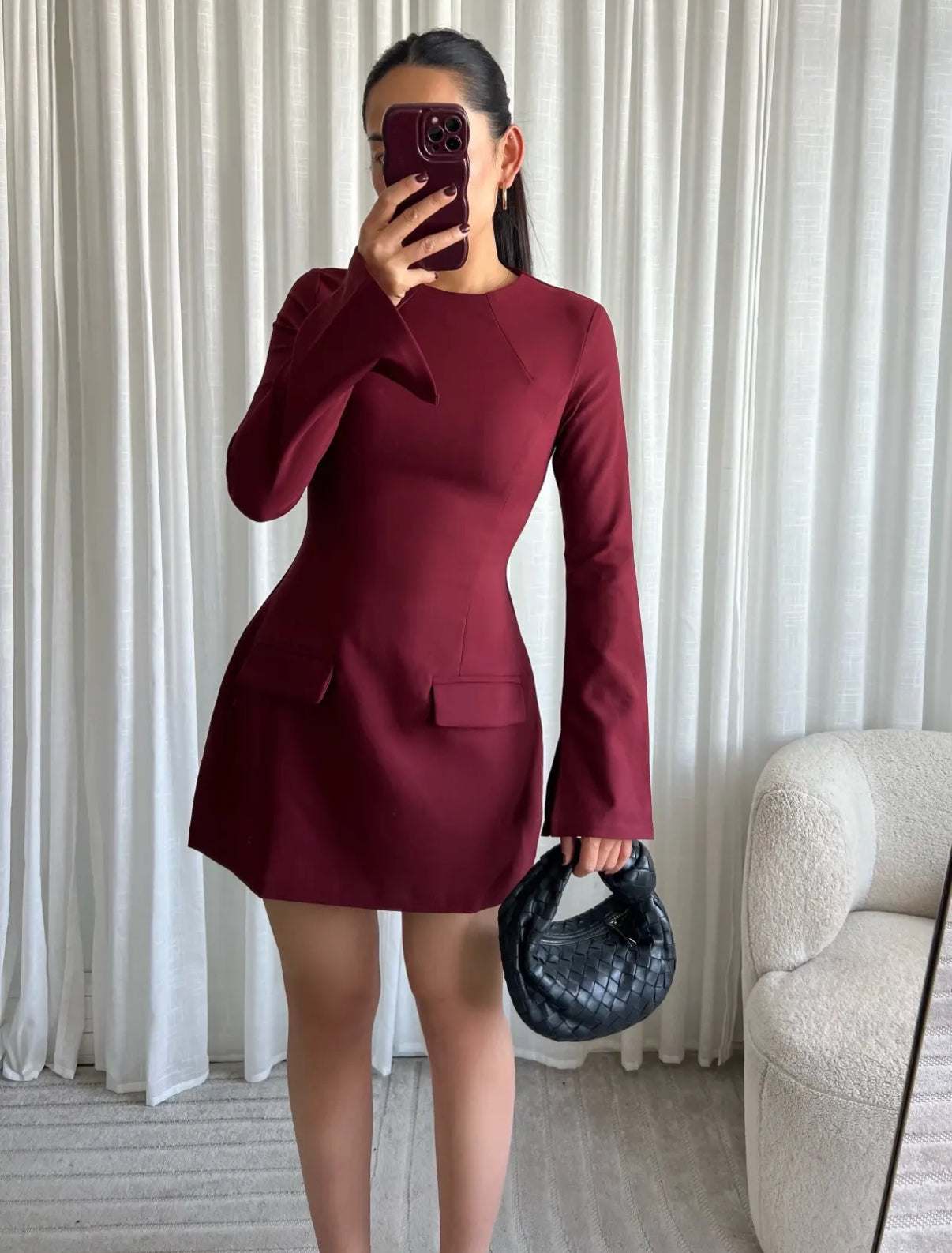 Milano Dress - Bordeaux