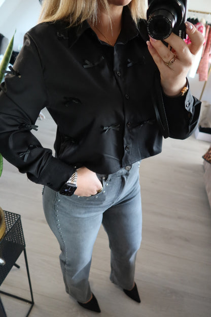 Bluzka Bella Bow - czarna
