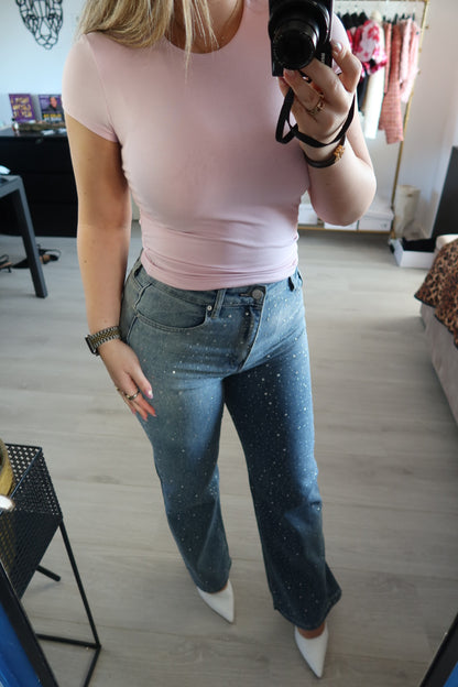 Podstawowy top Essential Basic - różowy