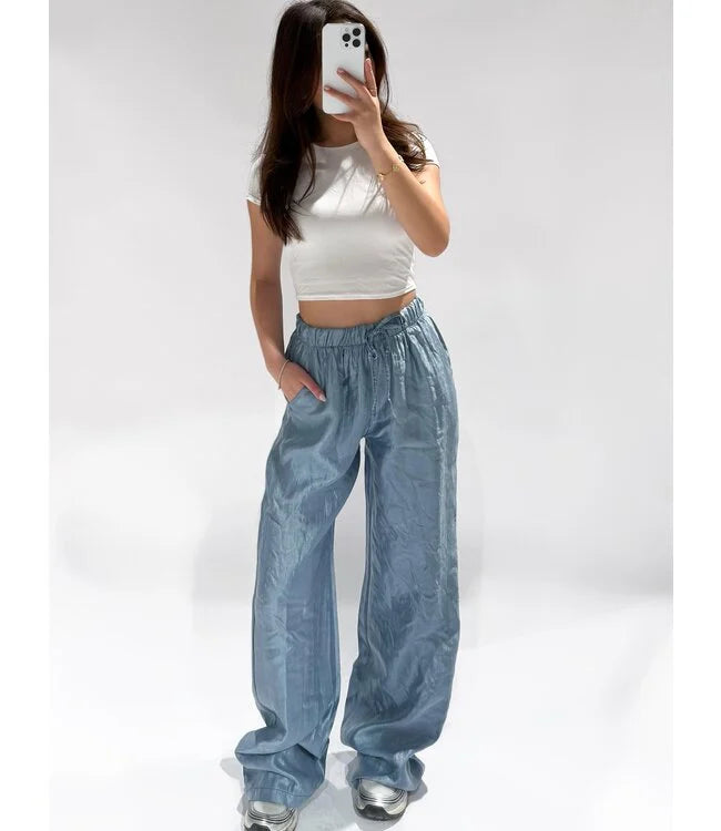 Luna Pants - Denim Blauw