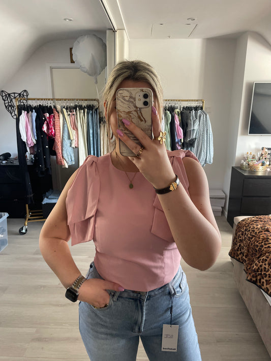 Serena Bow Top - Roze